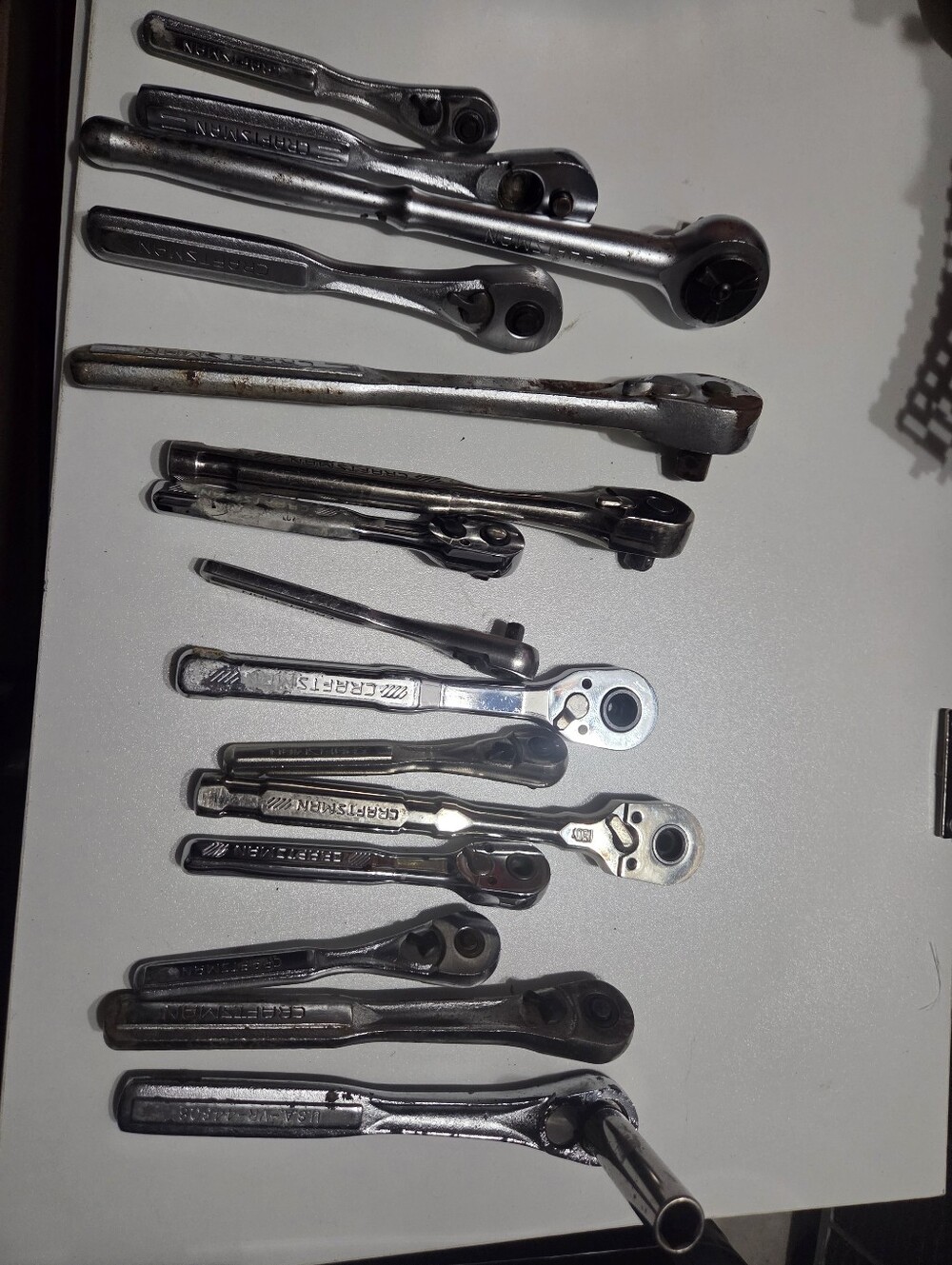 Lot of 15 craftsman ratchets